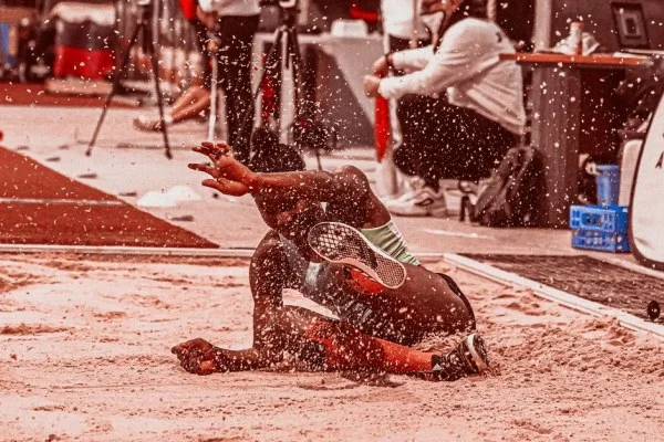 long jump athlete